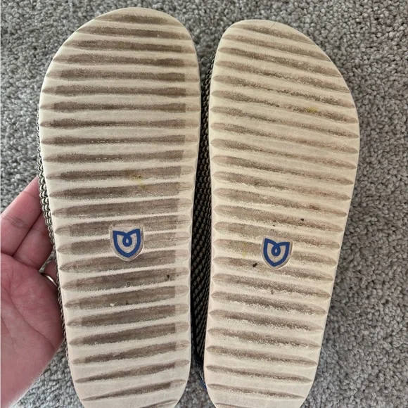 Rothy’s The Casual Clog in Toffee/Checkered Mules - Picture 4 of 4